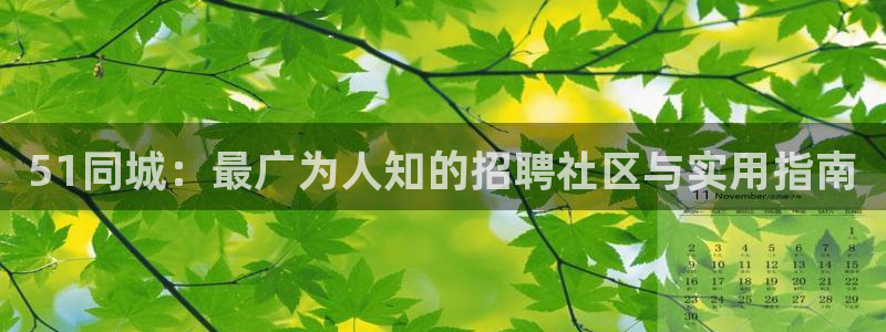 51吃瓜全网最快的吃瓜网站：51同城：最广为人知的招聘社区与实用指南
