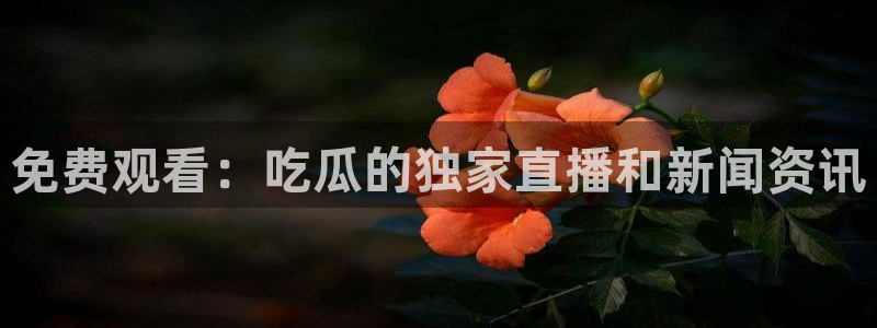 吃瓜小说：免费观看：吃瓜的独家直播和新闻资讯